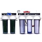 Photo LiquaGen - 6 Stage Heavy Duty - 0 TDS/PPM Reverse Osmosis/Deionization Aquarium Reef Water Filter System, 150 GPD | Ultimate Purification RO/DI Machine w/Dual Deionization Canisters, best price $319.99, bestseller 2024