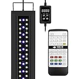 Photo NICREW RGB+W 24/7 LED Aquarium Light with Remote Controller, Full Spectrum Fish Tank Light for Planted Freshwater Tanks, Planted Aquarium Light with Extendable Brackets to 48-60 Inches, 39 Watts, best price $85.99, bestseller 2024