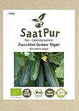 Foto Gemüsesamen Bio Zucchini Green Tiger Freiland und Topf bitterfrei für ca. 12 Pfl. Samen Saatgut, bester Preis 4,99 €, Bestseller 2024
