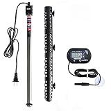 Photo Soyon Aquarium Heater 500W, Fish Tank Heater with Adjustable Temperature 80 Gallon-100 Gallon Submersible Water Heater (500W with Extra Thermometer), best price $20.99, bestseller 2024