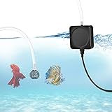 Photo BinChang Aquarium Air Pump for Fish Tank, Quiet Mini Air Pump 1 Watt Energy Saving with Accessories 1-15 Gallon, best price $14.99, bestseller 2024