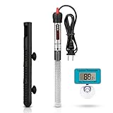 Photo Kinbo Aquarium Heater 300 Watt Submersible Fish Tank Heater Adjustable Temperature with Diving Thermometer and Protective Case Suction Cup, best price $16.99, bestseller 2024