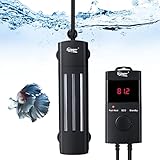 Photo hygger Variable Frequency Aquarium Heater, 200W Quartz Fish Tank Heater with LED Digital Display Thermostat Controller for 20-40 Gallon Freshwater Saltwater Tank, best price $31.99, bestseller 2024
