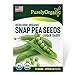 Purely Organic Products Purely Organic Heirloom Snap Pea Seeds (Sugar Daddy) - Approx 90 Seeds new 2024