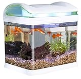 Foto Sweetypet Aquarium: Transport-Fischbecken mit Filter, LED-Beleuchtung und USB, 3,3 Liter (Mini Aquarium), bester Preis 34,99 €, Bestseller 2024