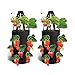 Erdbeere Pflanzsack, 2 Pack Pflanzen Tasche Grow Tasche Pflanzbeutel mit Griffe,Hängend Erdbeeren Pflanztaschen für Erdbeeren, Kräuter, Blumen (Schwarz) neu 2024
