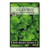 Photo Sow Right Seeds - Cilantro Seed - Non-GMO Heirloom Seeds with Full Instructions for Planting an Easy to Grow herb Garden, Indoor or Outdoor; Great Gift (1 Packet), best price $4.99, bestseller 2024