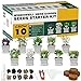 Herb Grow Kit, 10 Herb Seeds Garden Starter Kit, Complete Potted Plant Growing Set Including White Pots, Markers, Nutritional Soil, Watering, Herb Clipper for Kitchen Herb Garden DIY new 2024