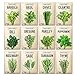 SOWER'S SOURCE Herb Seeds For Planting - 12 Non-GMO Herb Garden Seeds for Planting Herbs: Basil Seeds, Dill, Chives, Oregano, Sage, Peppermint, Cilantro, Thyme, Rosemary, Tarragon, Parsley, Arugula new 2024