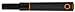 Fiskars Manico corto originale QuikFit per teste di attrezzo QuikFit, Lunghezza: 24 cm, Nero/Arancione, 1000663 nuovo 2024