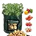 Scoolr, confezione da 2 borse per la coltivazione di patate, da 26,5 litri, borsa con finestra di areazione apribile per coltivare ortaggi come patate, carote, cipolle, pomodori, 33 cm x 35 cm nuovo 2024