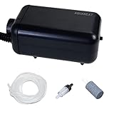 Photo AQUANEAT Aquarium Air Pump, for up to 10 Gallon Fish Tank, 40 GPH Hydroponic Oxygen Aerator, with Airline Tubing, Air Stone, Air Bubbler, Check Valve, best price $7.88, bestseller 2024