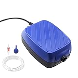 Photo FYD 3W Aquarium Air Pump Ultra Quiet 1.8L/Min with Accessories for Up to 30 Gallon Fish Tank, best price $10.99, bestseller 2024