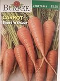 Photo Burpee 66654 Carrot Short 'n Sweet Seed Packet, best price $6.95, bestseller 2024