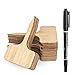 HOMENOTE 60pcs Bamboo Plant Labels (6 x 10 cm) with Bonus a Pen Vegetable Garden Markers T-Type Plant Tags for Plants new 2024