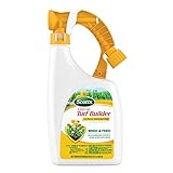 Photo Scotts Liquid Turf Builder with Plus 2 Weed Control Fertilizer, 32 fl. oz. - Weed and Feed - Kills Dandelions, Clover and Other Listed Lawn Weeds - Covers up to 6,000 sq. ft., best price $10.69, bestseller 2024