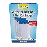 Photo Tetra Whisper Bio-Bag Disposable Filter Cartridge 3 Count, For Aquariums, Large, best price $5.81, bestseller 2024