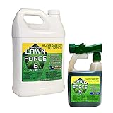 Photo Nature’s Lawn – Lawn Force 5 Phosphorus Free – Liquid Lawn Fertilizer, Aerator, Dethatcher, with Humic & Fulvic Acid, Kelp Seaweed, and Mycorrhizae – Non-Toxic, Pet-Safe (DIY Starter Kit), best price $74.99, bestseller 2024