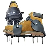 Photo Lawn Aerator Shoes, Update Spike Sandals for Aerating Soil for Plants Health, Aerator Tools for Yard, Lawn, Roots ,Garden & Grass,Revives Lawn Health, best price $29.99, bestseller 2024