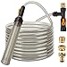 hygger Bucket-Free Aquarium Water Change Kit Metal Faucet Connector Fish Tank Vacuum Siphon Gravel Cleaner with Long Hose 33FT Drain & Fill new 2024
