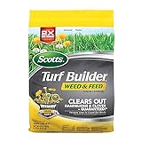 Photo Scotts Turf Builder Weed and Feed 3; Covers up to 5,000 Sq. Ft., Fertilizer, 14.29 lbs., best price $25.78, bestseller 2024