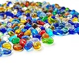 Photo Keedolla Colorful Clear Sea Glass Pebbles Aquarium Gravel Fish Tank Rocks Small, Irregular Glass Gems Stones Beads Marble Pebbles Rock Sand for Garden|Vase Filler|Fish Turtle Tank Decorations, best price $9.38 ($9.38 / Count), bestseller 2024