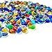 Keedolla Colorful Clear Sea Glass Pebbles Aquarium Gravel Fish Tank Rocks Small, Irregular Glass Gems Stones Beads Marble Pebbles Rock Sand for Garden|Vase Filler|Fish Turtle Tank Decorations new 2024