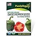 Purely Organic Products Purely Organic Heirloom Sweet Pepper Seeds (California Wonder) - Approx 35 Seeds new 2024