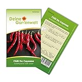 Foto Chili De Cayenne Samen - Capsicum annuum - Chilisamen - Gemüsesamen - Saatgut für 30 Pflanzen, bester Preis 1,99 € (0,07 € / stück), Bestseller 2024
