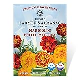 Photo The Old Farmer's Almanac Premium Marigold Seeds (Open-Pollinated Petite Mixture) - Approx 200 Seeds, best price $4.29, bestseller 2024