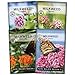 Sow Right Seeds - Milkweed Seed Collection; Varieties Included: Butterfly, Common, and Showy Milkweed, Attracts Monarch and Other Butterflies to Your Garden; Non-GMO Heirloom Seeds; new 2024