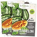 Photo Seed Needs, Orangeglo Watermelon (Citrullus lanatus) Twin Pack of 20 Seeds Each, best price $4.65 ($0.23 / Count), bestseller 2024