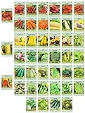 Photo Set of 43 Assorted Vegetable & Herb Seeds - 43 Varieties - Create a Deluxe Garden All Seeds are Heirloom - 100% Non-GMO by Black Duck Brand, best price $19.99 ($0.46 / Count), bestseller 2024