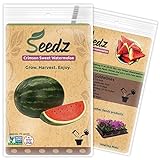Photo Organic Watermelon Seeds, APPR. 75, Crimson Sweet Watermelon, Heirloom Vegetable Seeds, Certified Organic, Non Hybrid, USA, best price $7.88, bestseller 2024