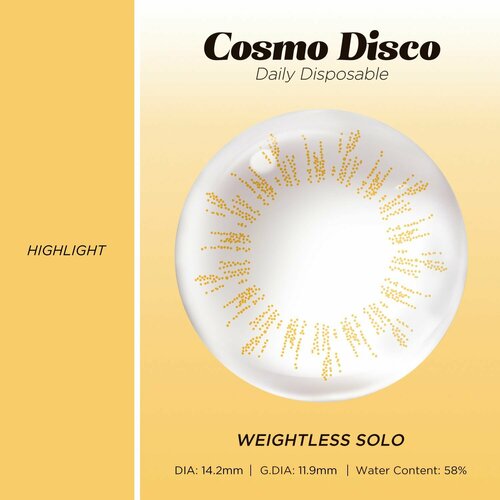 Контактные линзы Moody Cosmo Disco, 10 шт., R 8,5, D -3,25, weightless solo, 1 уп. фото