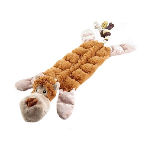 фотография Игрушка   для собак  GiGwi Dog Toys Обезьяна (75088),  коричневый/бежевый, 1шт., купить за 993р