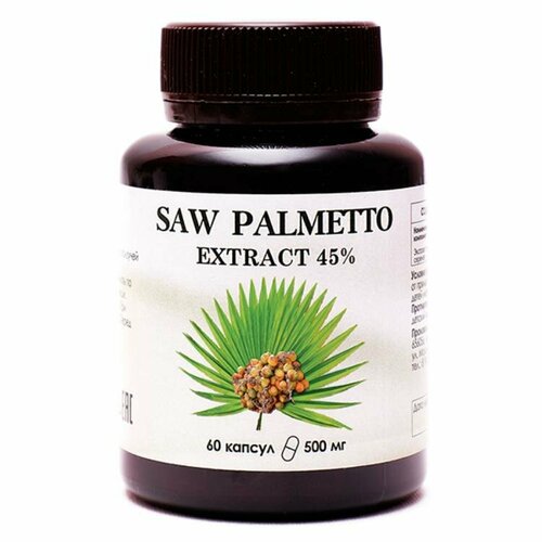 Saw Palmetto Extract (ягоды пальмы сереноа) – EXTRACT 45%. 60 капсул 500 мг. фото