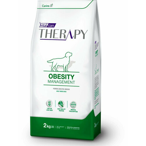 фотография Vitalcan Therapy Canine Obesity Management сухой корм для взрослых собак, для снижения веса, с курицей - 2 кг, купить за 1894р