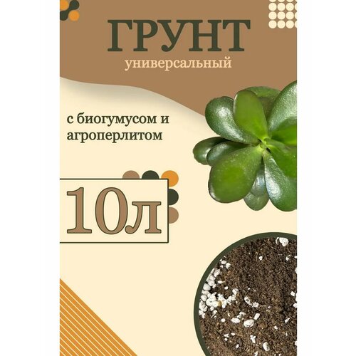 Грунт универсальный 10 литров, от GOLD GARDEN, для комнатных и декоративных растений фото