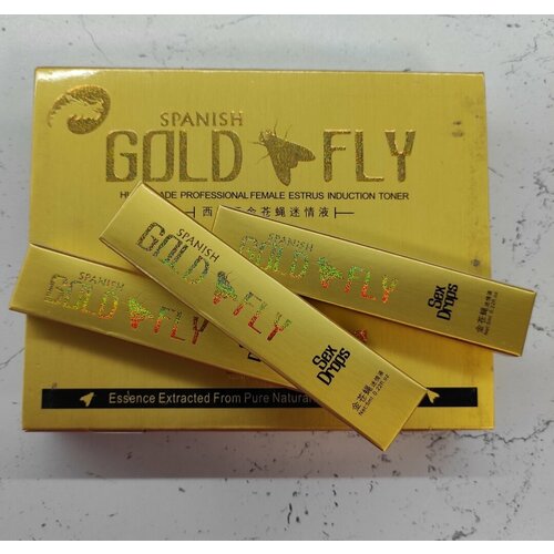 Возбуждающие капли для женщин (виагра) Золотая Шпанская Мушка / Spanish Gold Fly, 3 саше фото