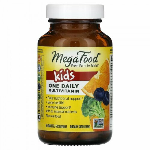 MegaFood Kids One Daily 60 tab / МегаФуд Кидс Уан Дейли 60 таб фото