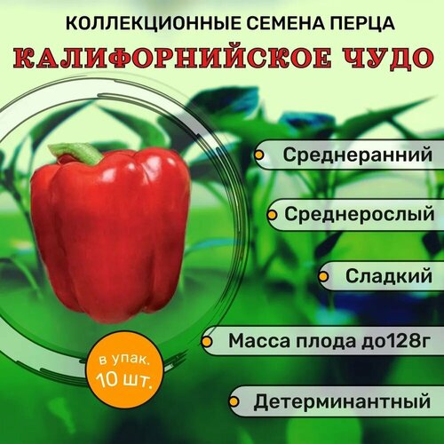 фотография Коллекционные семена перца сладкого Калифорнийское чудо, купить за 127р