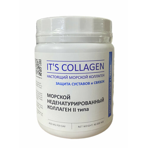 фотография Правильный морской коллаген в форме порошка 2 типа ITS COLLAGEN для суставов и связок. Поддержка организма в пожилом возрасте и восстановление после травм 40 грамм, купить за 1309р