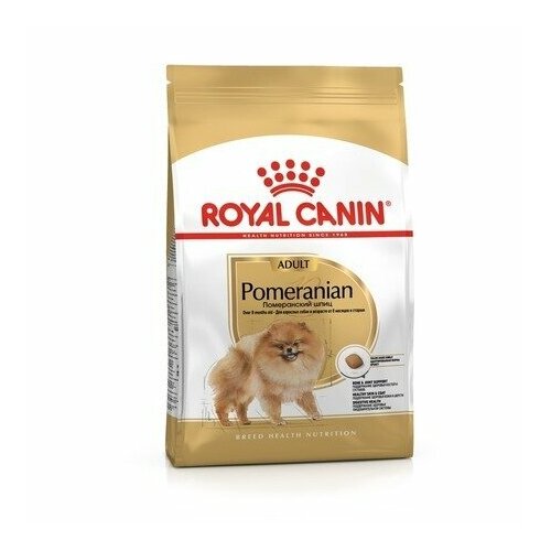 фотография Корм сухой Royal Canin Pomeranian Adult для взрослых собак породы Померанский Шпиц от 8 месяцев, 500 г, купить за 1265р