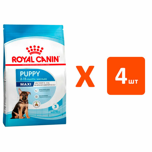 фотография ROYAL CANIN MAXI PUPPY для щенков крупных пород (3 кг х 4 шт), купить за 9310р