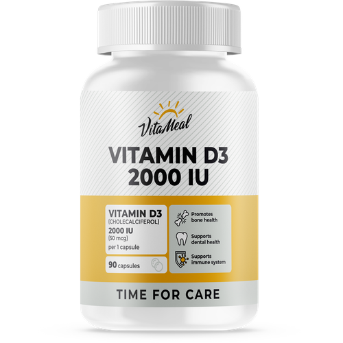 Витамин д3 VitaMeal Vitamin D3 2000 IU, 90 капсул фото