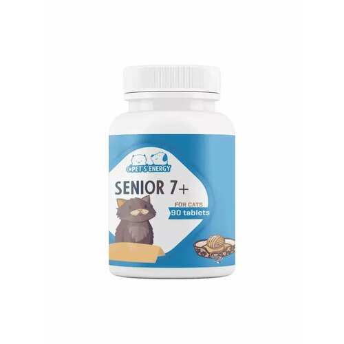 Кормовая добавка PET'S ENERGY витамины для кошек SENIOR 7+ , 90 шт. в уп. фото