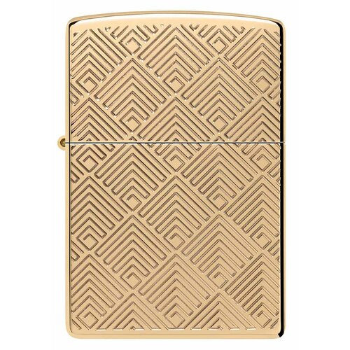 Оригинальная бензиновая зажигалка ZIPPO Armor 48570 с покрытием High Polish Brass - Узор фото