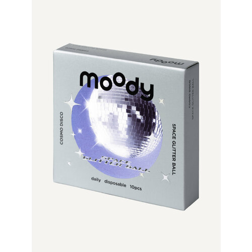 Контактные линзы Moody Cosmo Disco, 10 шт., R 8,5, D 0, Space Glitter Ball, 1 уп. фото