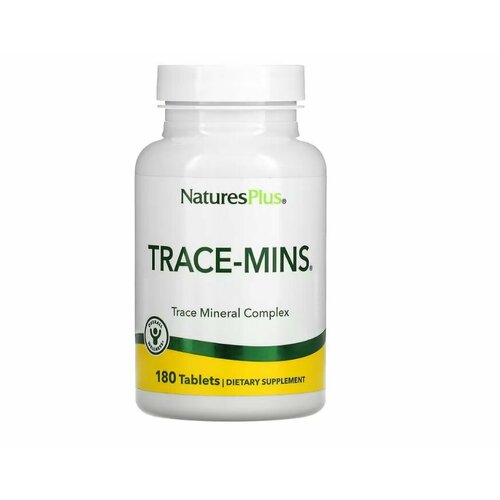 Комплекс микроэлементов Nature's Plus Trace-Mins, гипоаллергенный, 180 таблеток фото